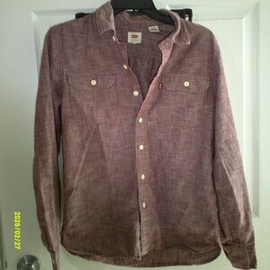 LEVI'S | Long Sleeve Button Up | Light Red | Small